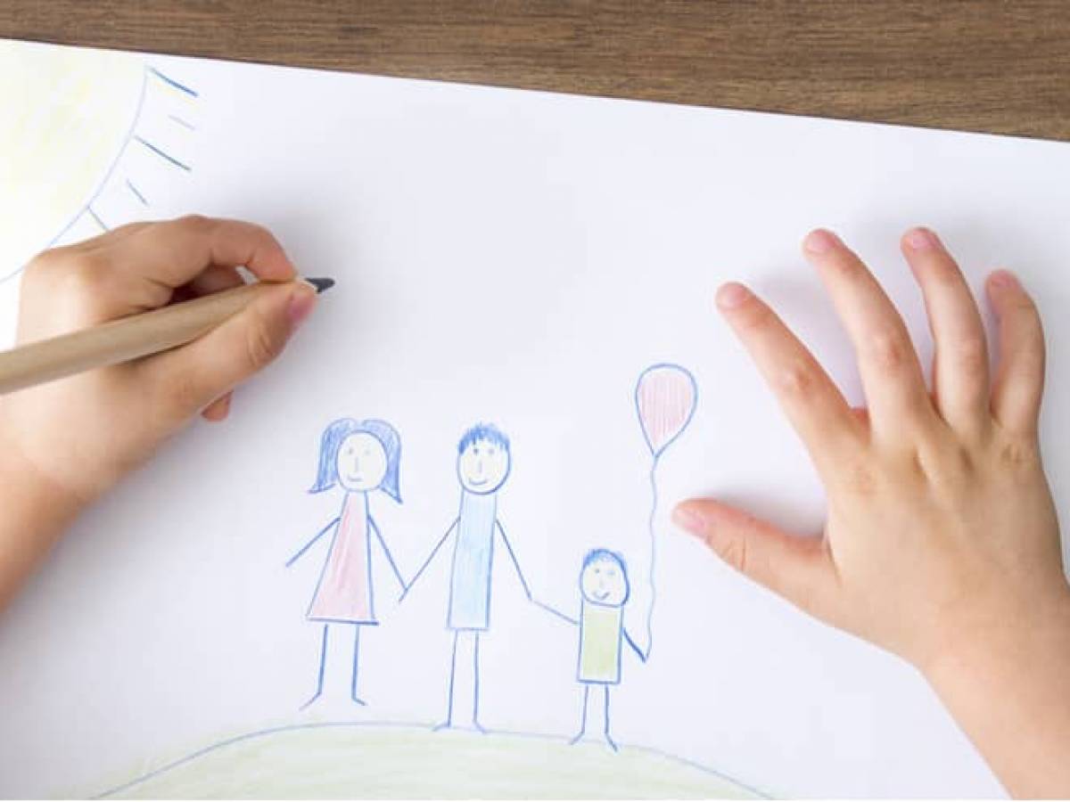 Cómo interpretar el dibujo que un niño hace de su familia